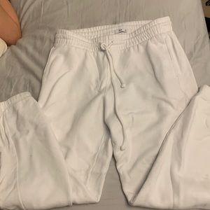 Brand new white aritzia  sweats